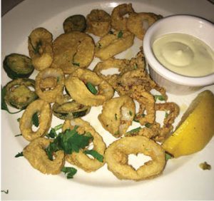 Spicy freid calamari