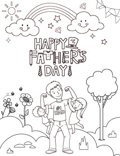 Father's Day Coloring - V1